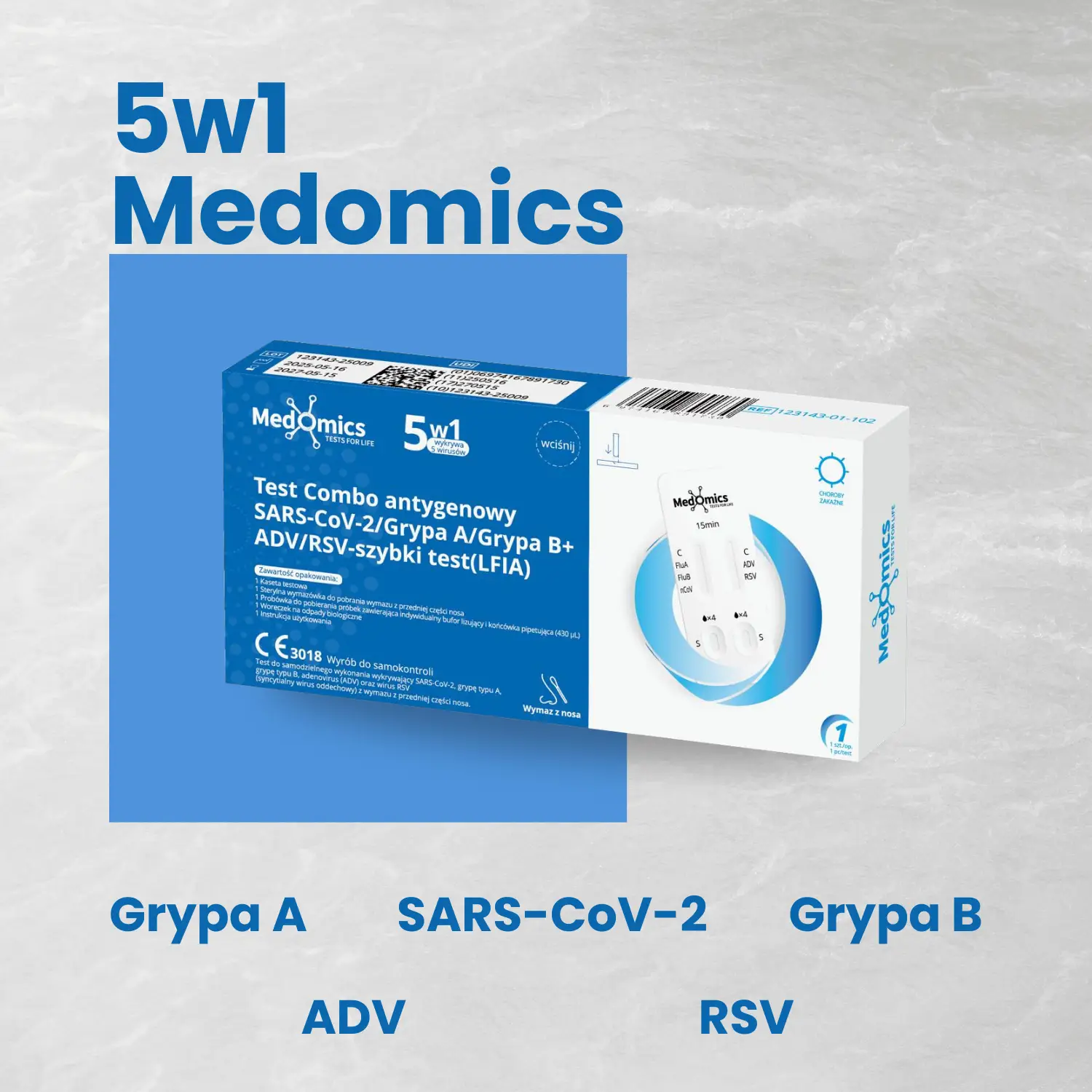Test do samokontroli Medomics 5w1