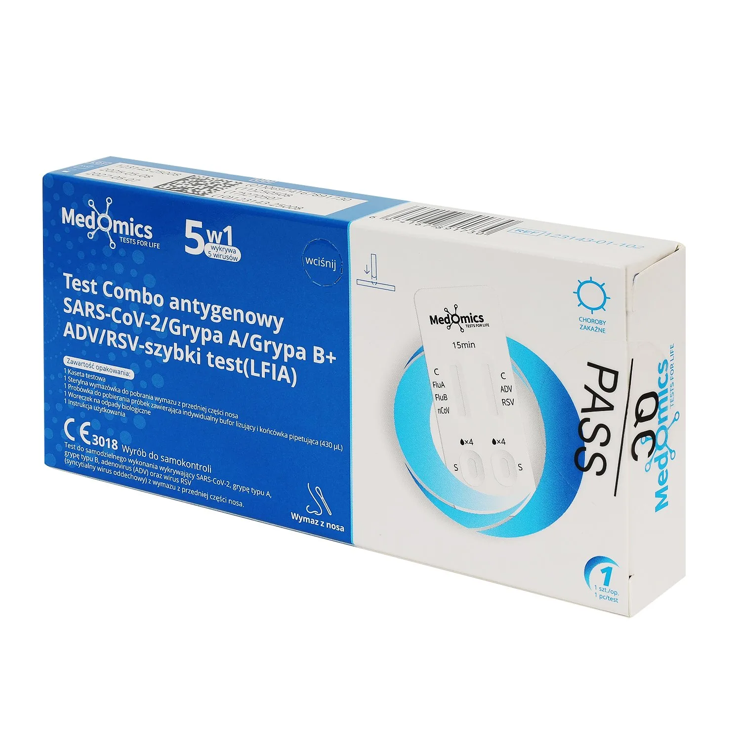 Medomics 5w1 front i bok opakowania